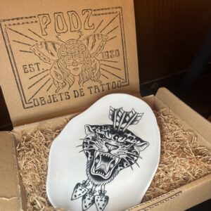 ASSIETTE VIDE-POCHES GUEPARD